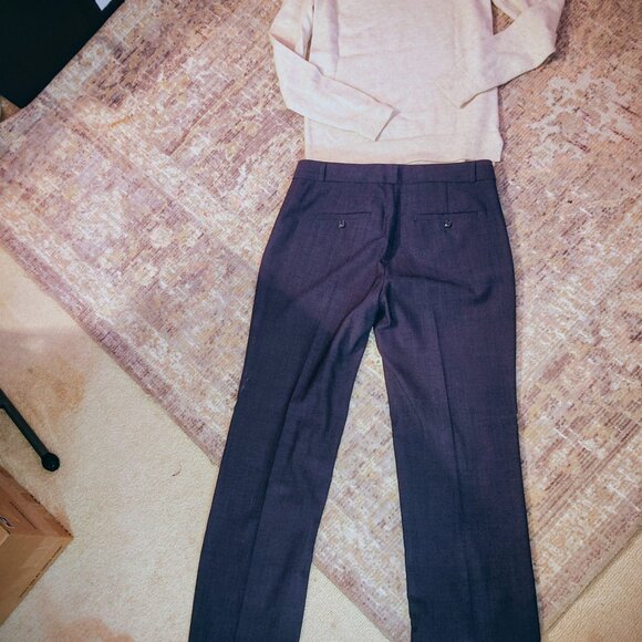 A bundle with a ivory colored Boden Sweater and Navy Blue Banan Republic Pants - Picture 2 of 2